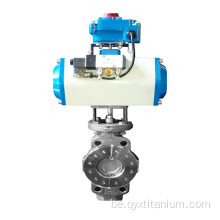 DN600 PN16 Электронная мяккая герметызацыя тытанавага клапана матылькоў